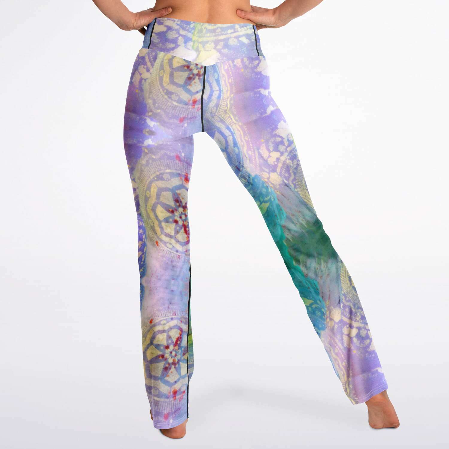 Whimsical Wind High Waist Flare Leg