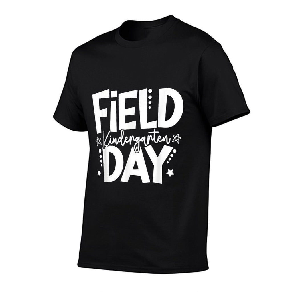 Kindergarten Field Day 2025 Let The Games Begin Kids Teacher  Ribbed Collar T-Shirt