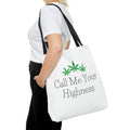 Call Me Your Highness Green Leaf Tote Bag