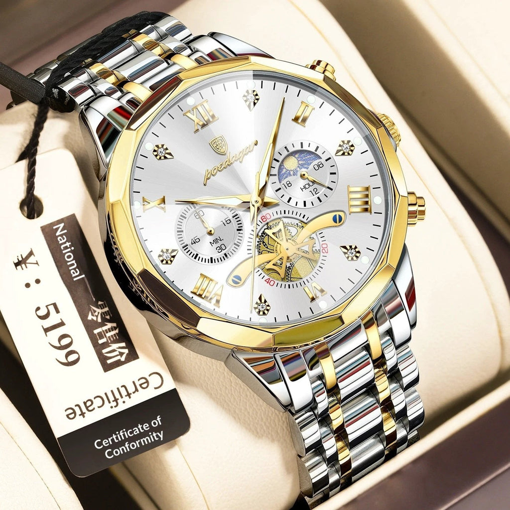 Waterproof Multifunctional Quartz Watch For Men
