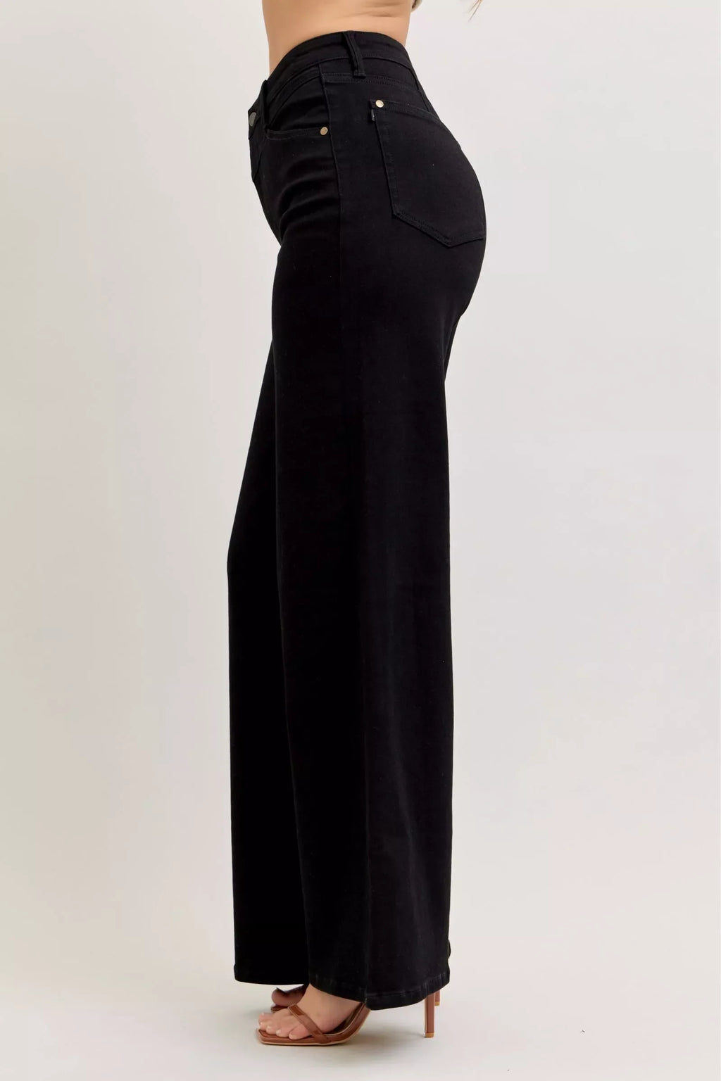 Judy Blue High Waisted Wide Leg Jeans For Women Flattering Fit Trendy Silhouette Versatile Wardrobe Essential
