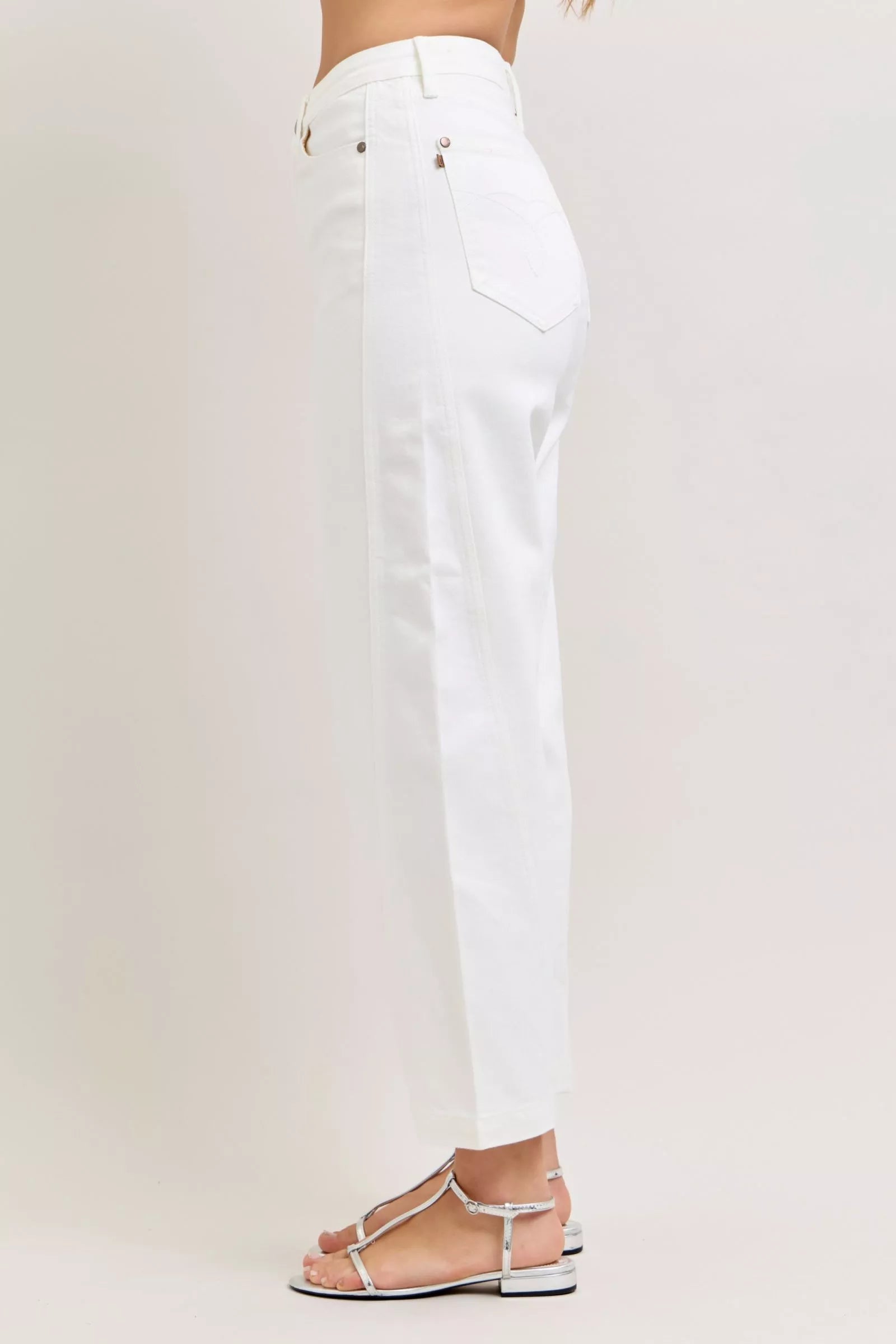 Judy Blue High-Waisted Rigid Magic Panel Barrel Jeans For Women - Flattering Fit, Comfortable Denim