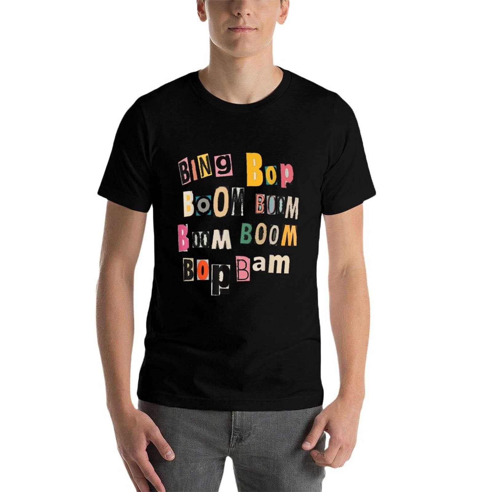 Ken Bing Bop Boom Boom Meme Drick Men Women Youth Kids  Ribbed Collar T-Shirt