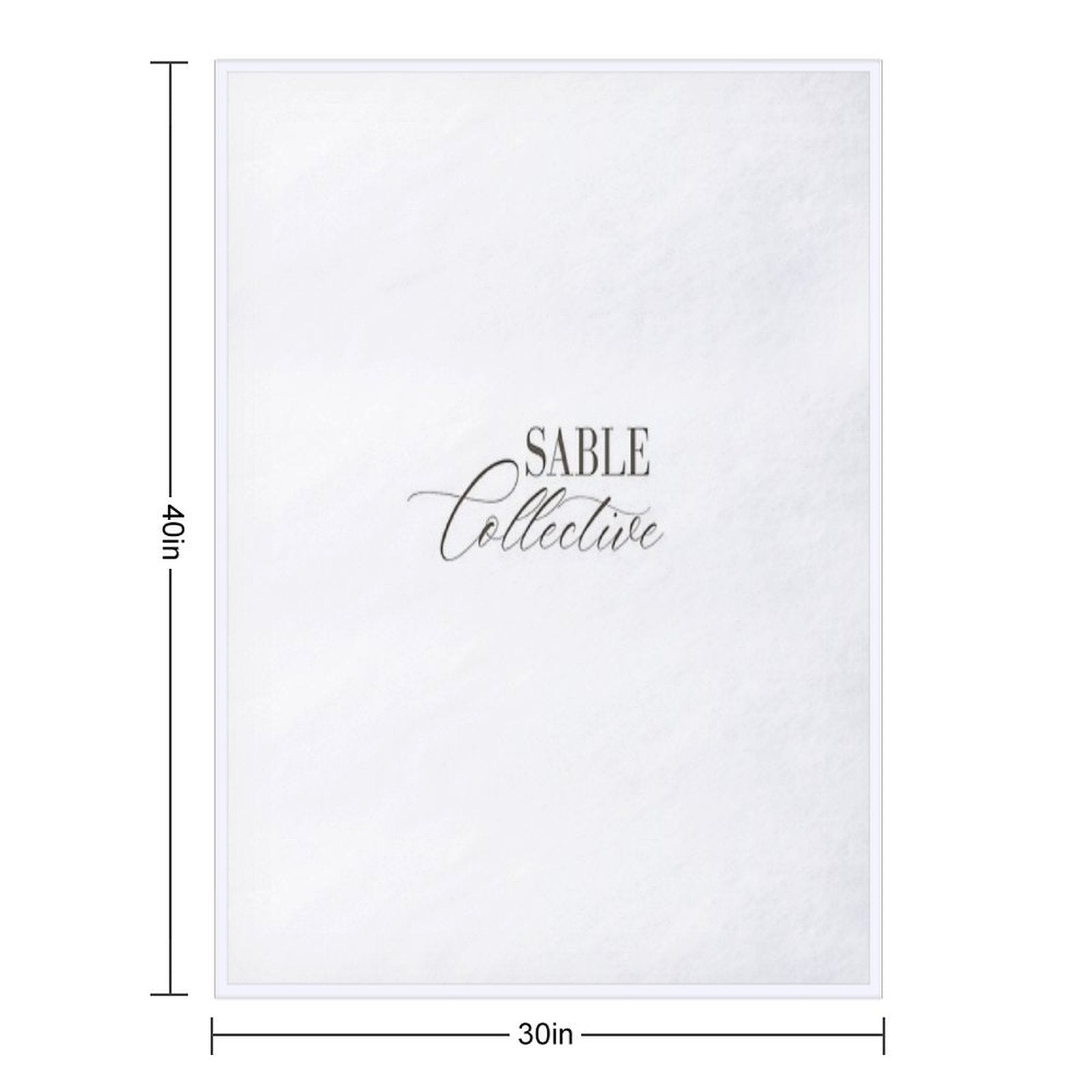 Sable Collective Logo Throw Blanket