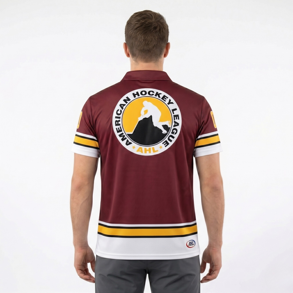 Chicago Wolves AHL Licensed Replica Jersey Performance Polo Shirt