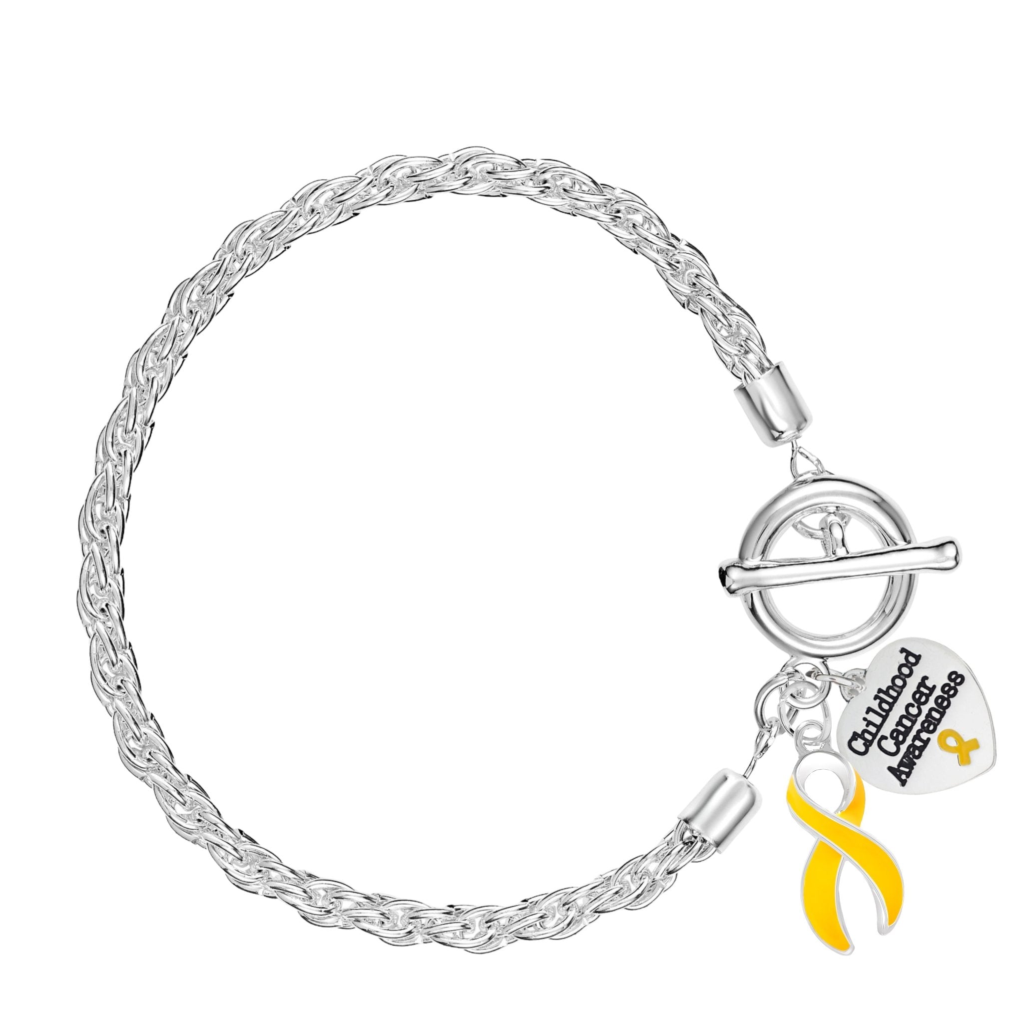 Childhood Cancer Gold Ribbon Rope Bracelets