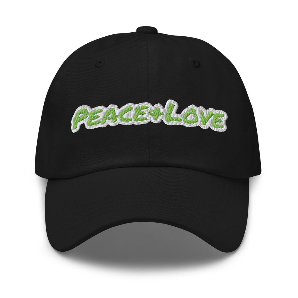 Peace + Love Cotton Dad Hat – Green Camo