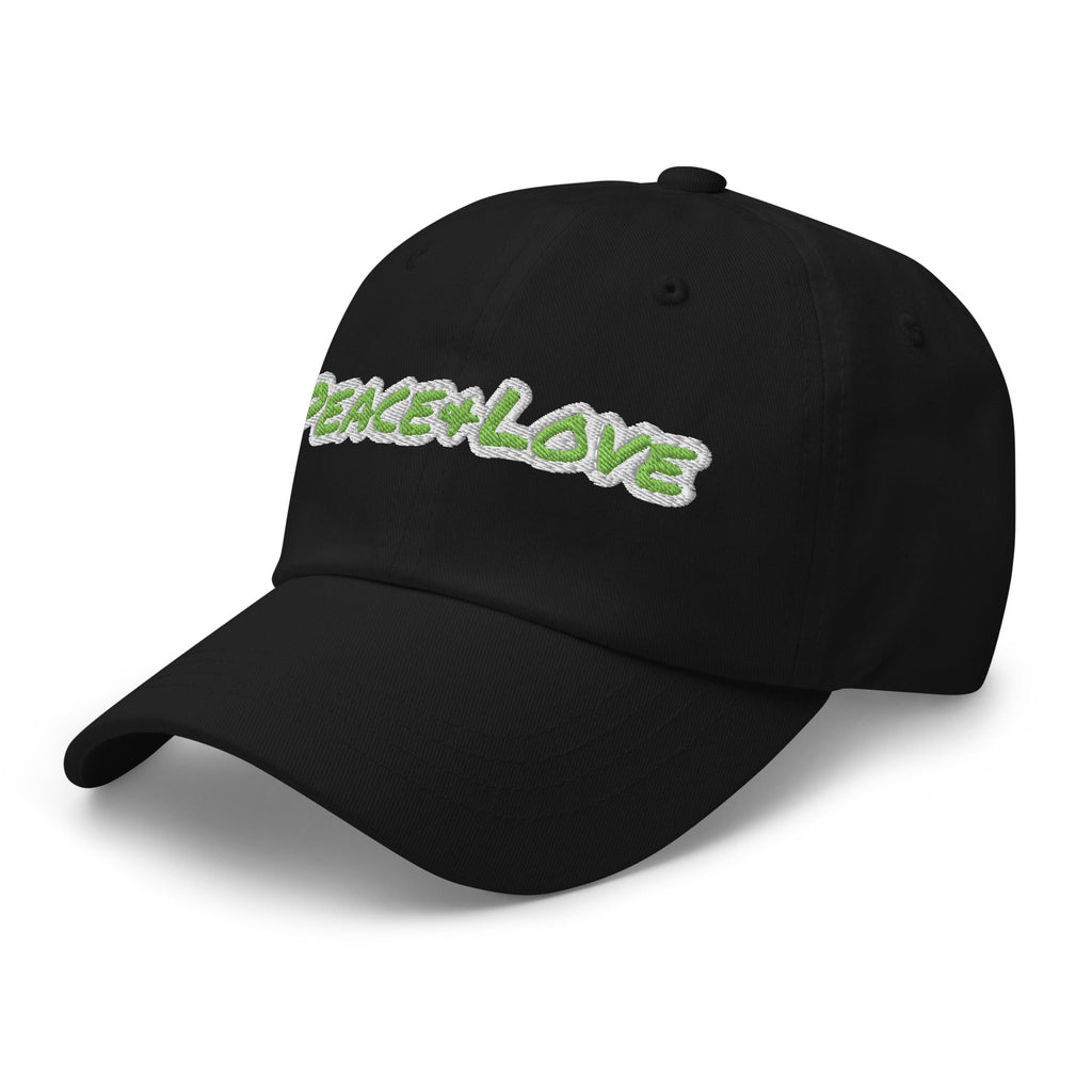 Peace + Love Cotton Dad Hat – Green Camo