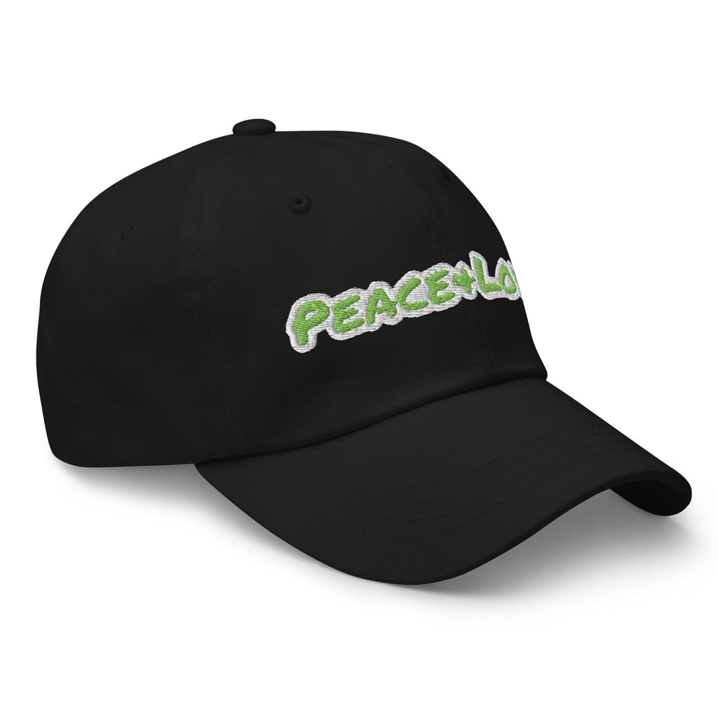 Peace + Love Cotton Dad Hat – Green Camo