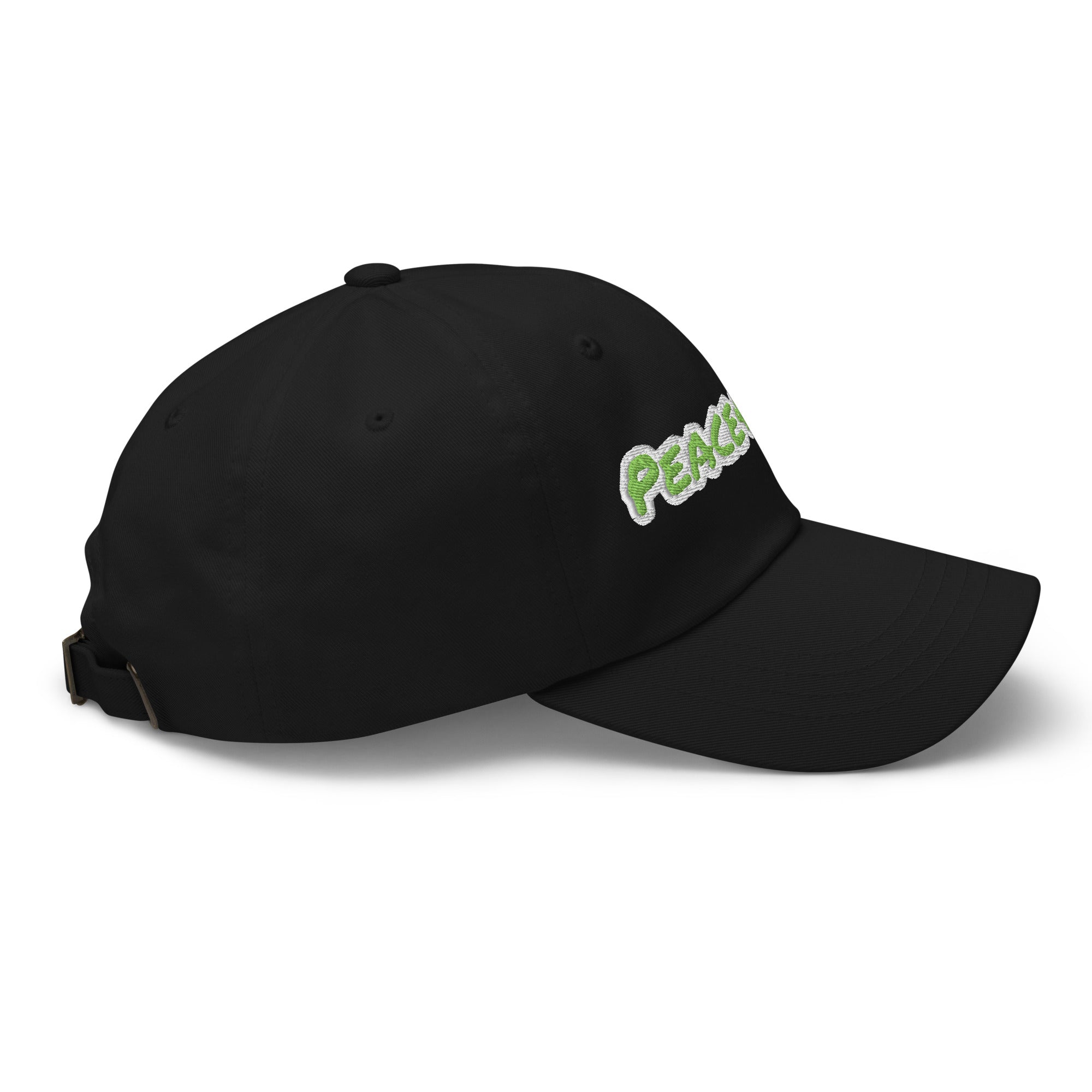 Peace + Love Cotton Dad Hat – Green Camo