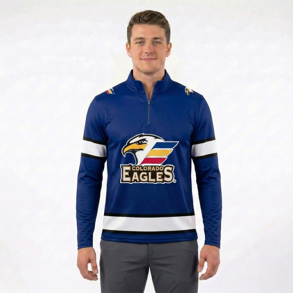 Colorado Eagles AHL Licensed Replica Jersey Performance 1/4 Zip