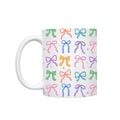 Coquette Mug with Colorful Bow Design