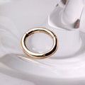 14Kt. Yellow Gold Seamless Clicker Ring - 10mm