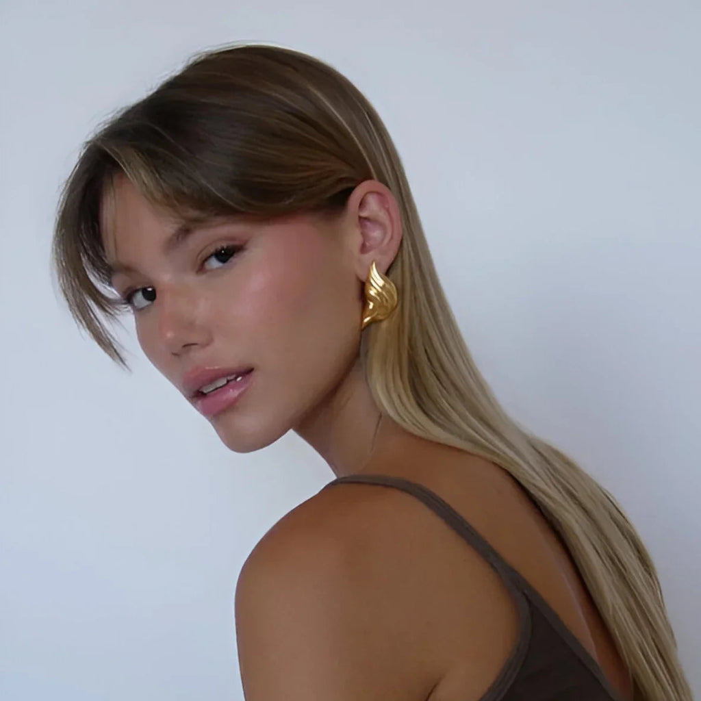 Croissant Gold Earrings