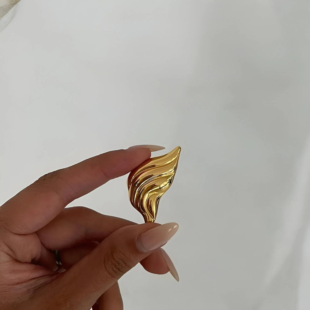 Croissant Gold Earrings