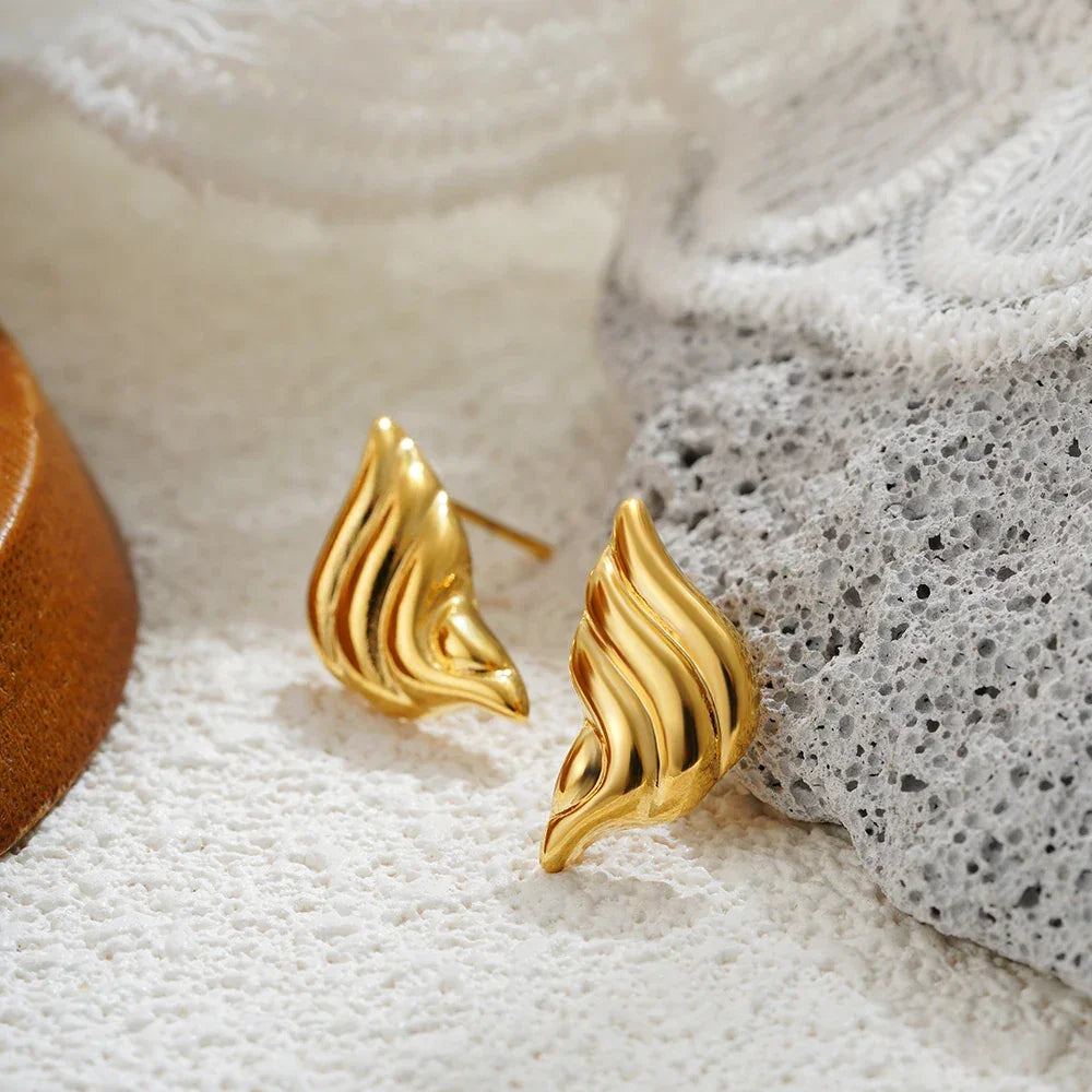 Croissant Gold Earrings