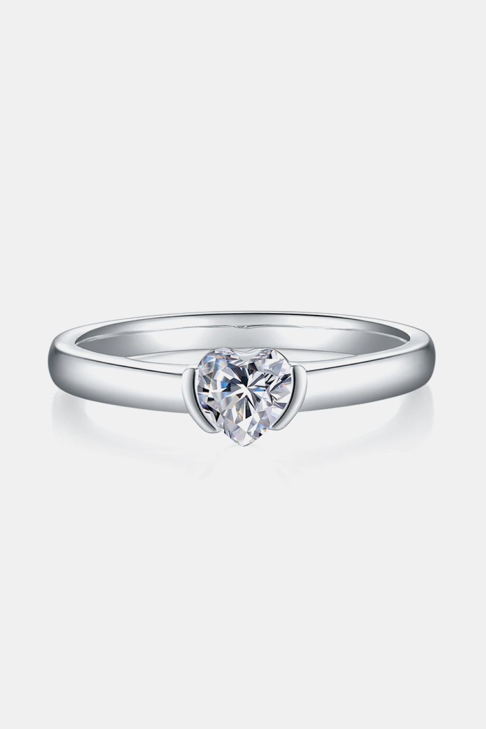 Brilliant Round Cut Sparkala™ Platinum Over Pure Sterling Silver Solitaire Ring