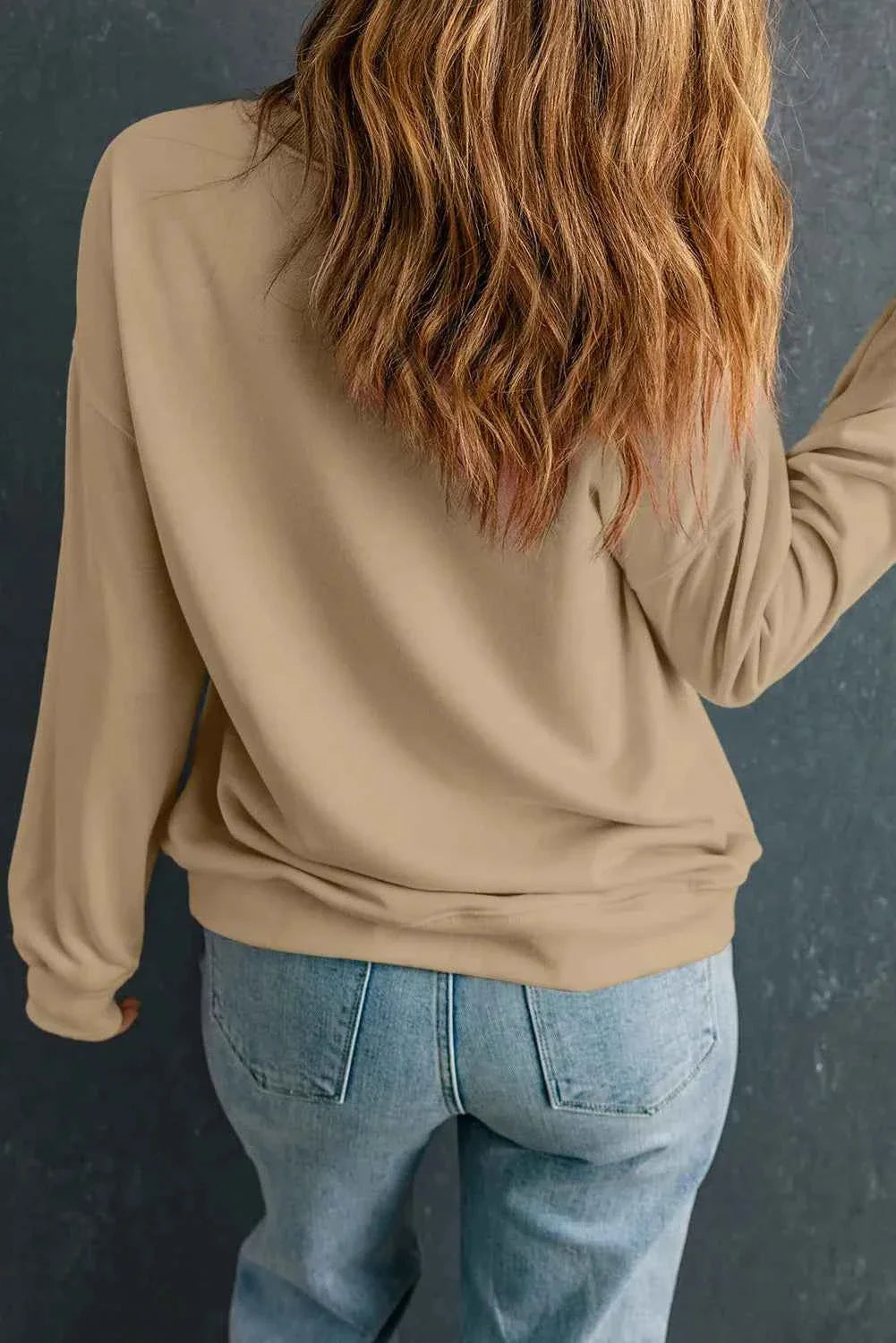 Plus Size Pumpkin Graphic Long Sleeve Sweatshirt women's Top