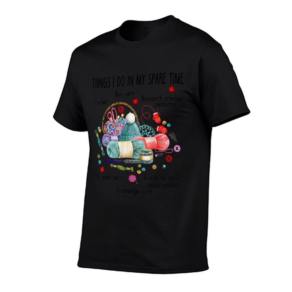 Thing I Do in My Spare Time Crochet Funny Crocheting  Lightweight T-Shirt