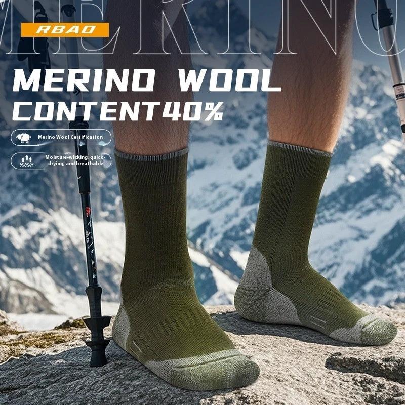 Men's Outdoor Wool Mountain Socks