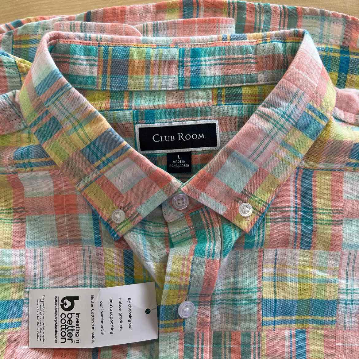 Club Room Mens Colorful Button up Shirt