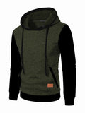 Men's Casual Jacquard Hooded Sweater