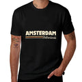 Retro Amsterdam Netherlands Gifts Souvenirs Men Women Kids  Trendy Pattern T-Shirt