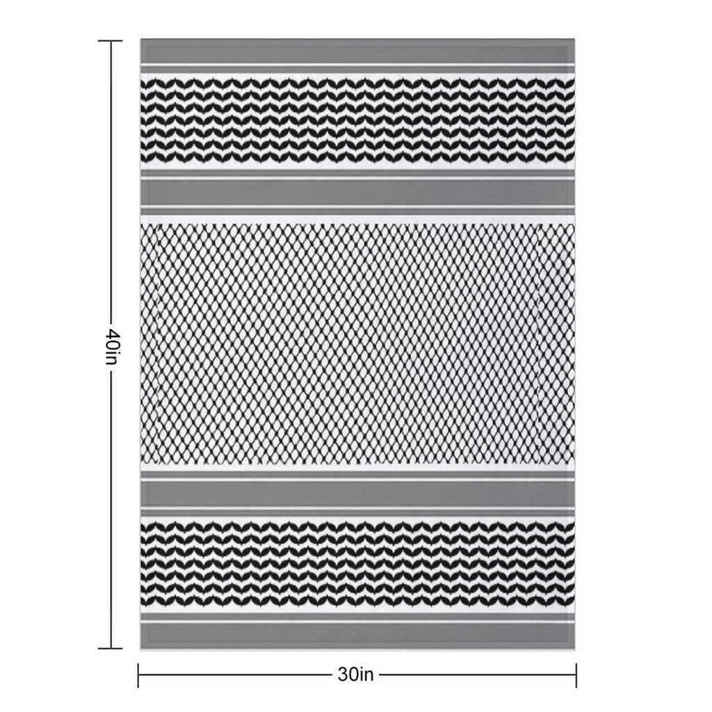 Palestinian Keffiyeh - كوفية  فلسطينية Throw Blanket
