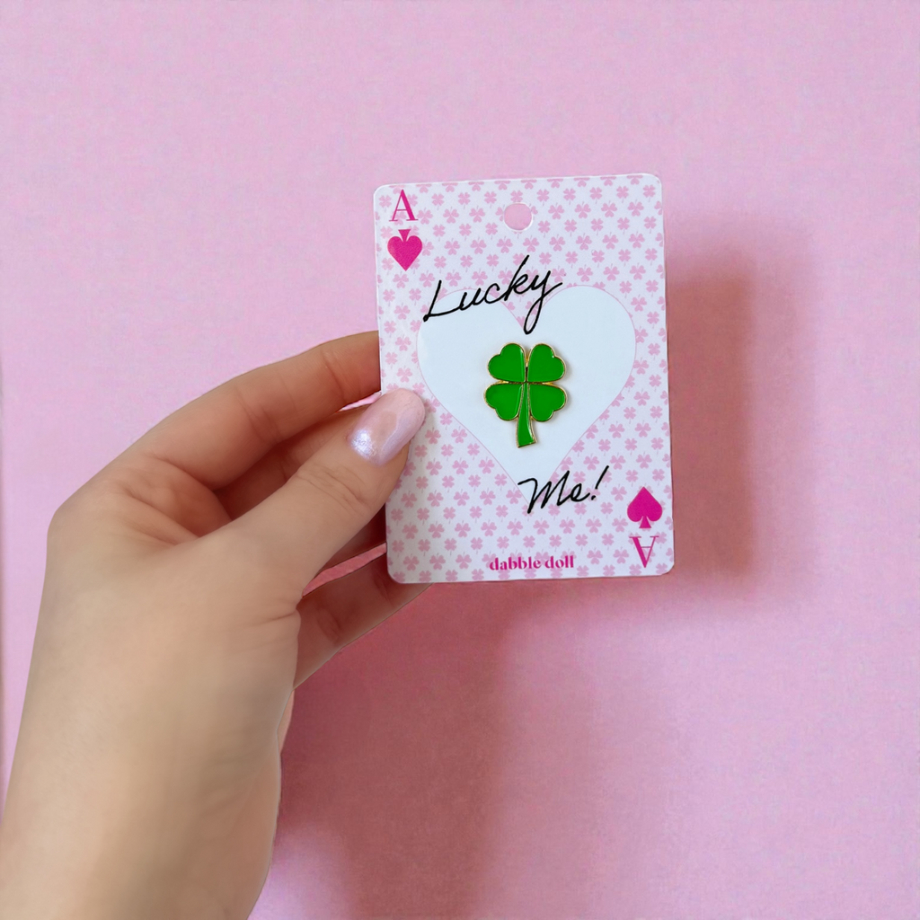 Four Leaf Clover Pin, Good Luck Gift