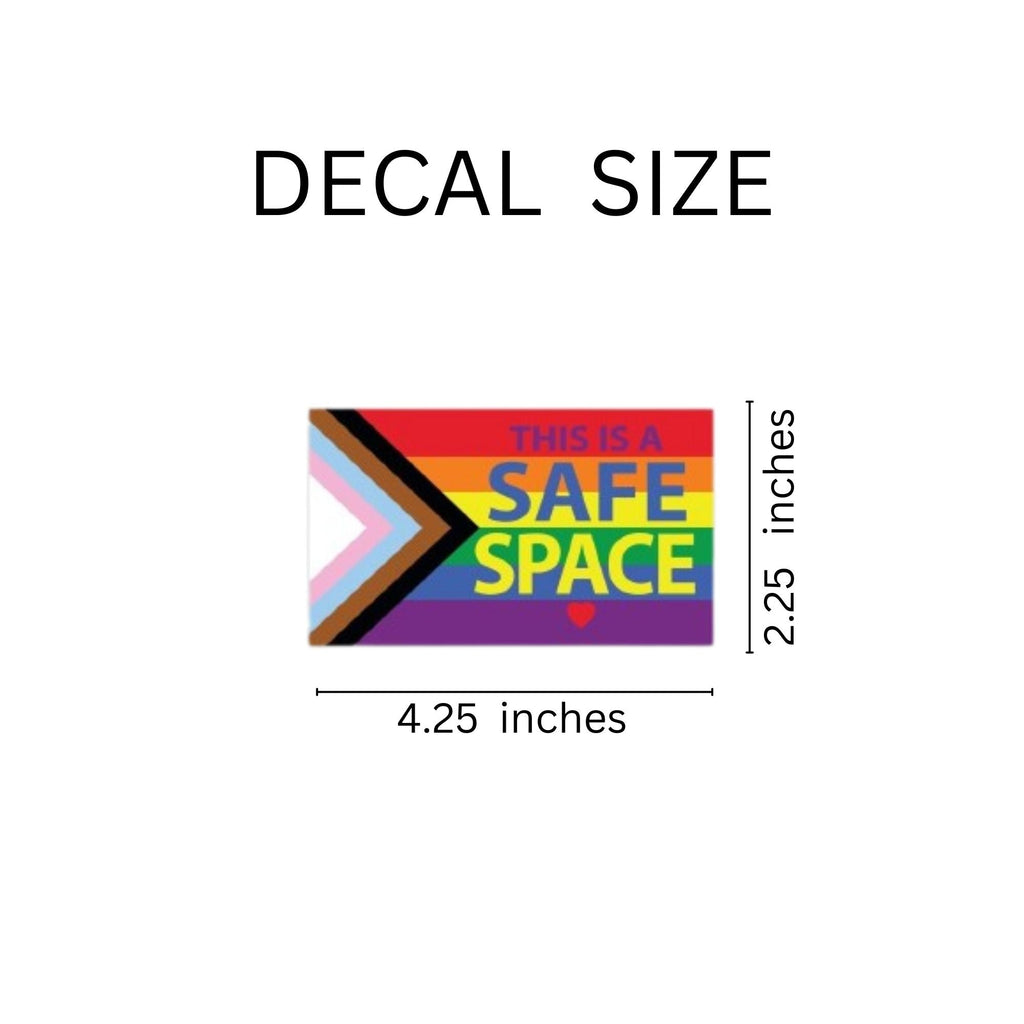 25 Pack Daniel Quasar Safe Space Rainbow Flag Decals