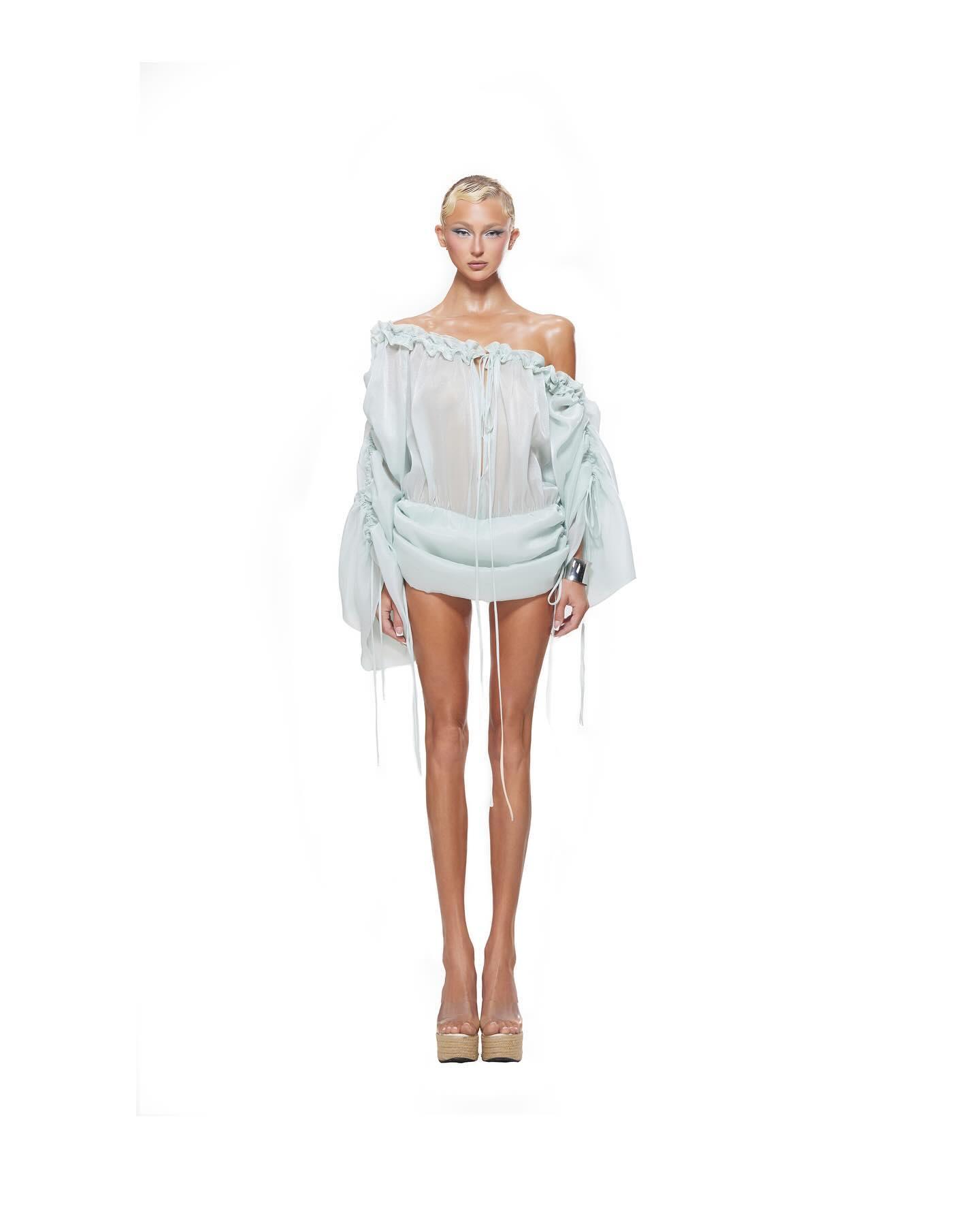 Darcy Light Blue Mini Dress