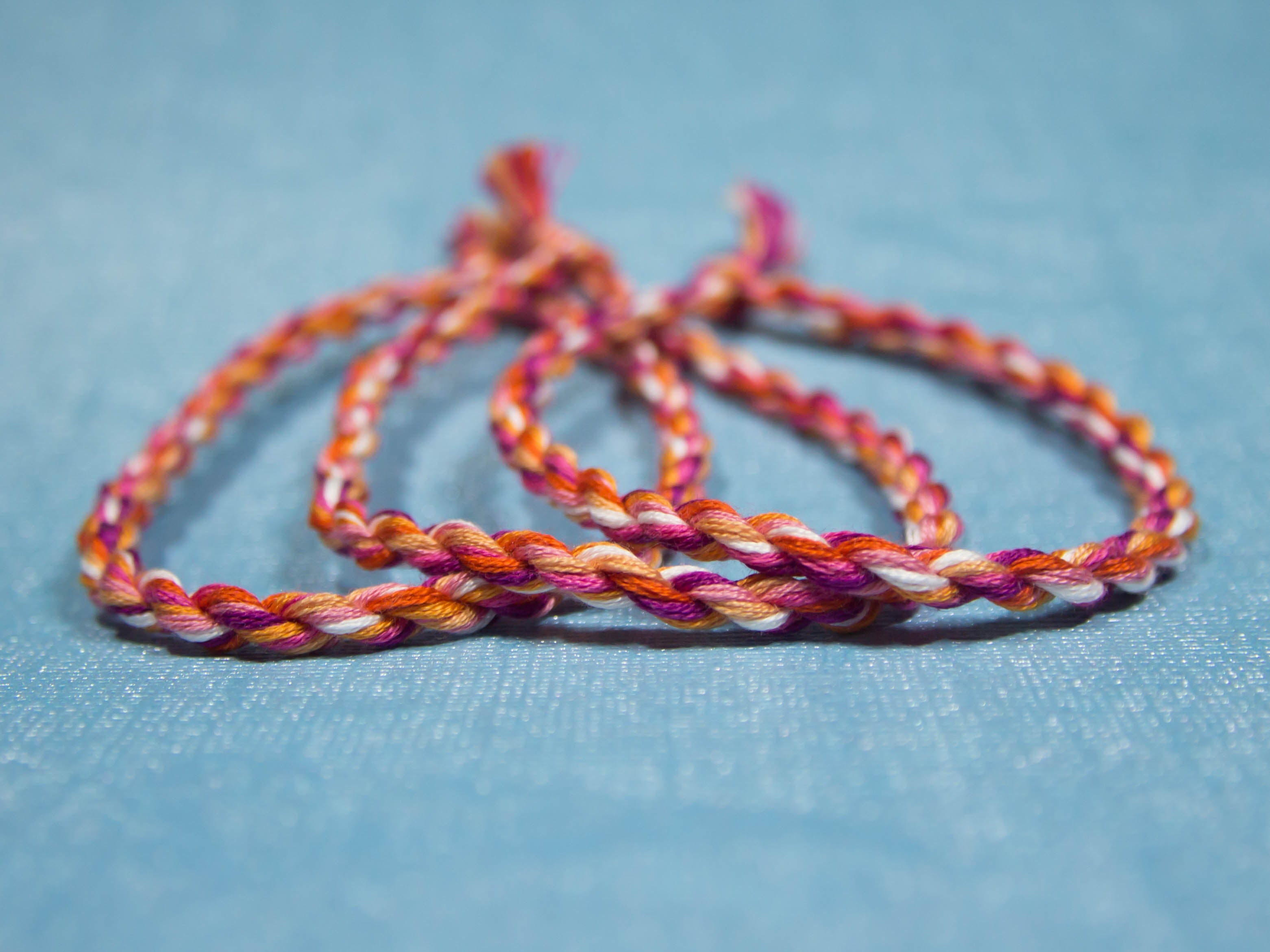 Lesbian Friendship Bracelet, Adjustable Cotton Bracelet, LGBTQ