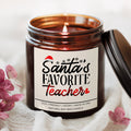 Santa's Favorite Teacher Candle