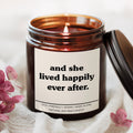 And She Lived Happily Ever After Candle