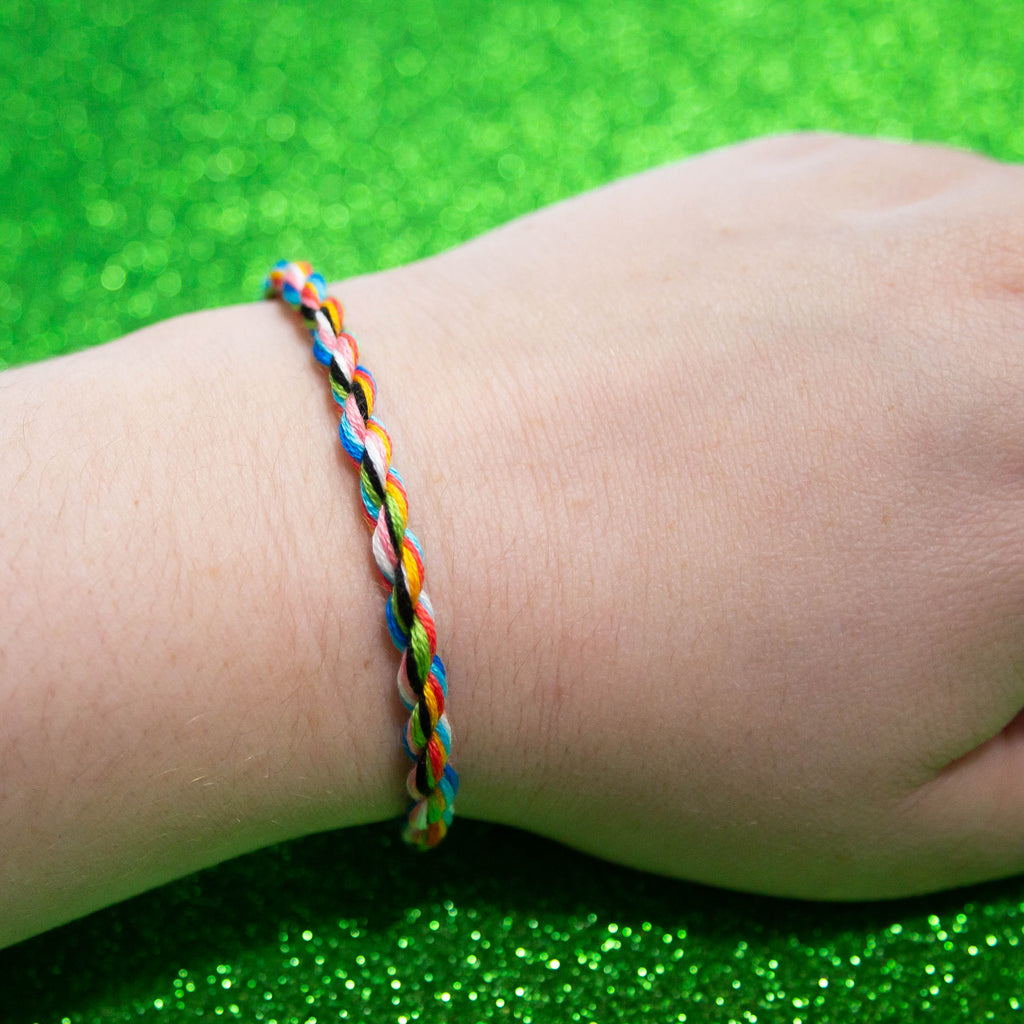 Lesbian Friendship Bracelet, Adjustable Cotton Bracelet, LGBTQ