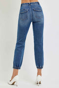 RISEN High Rise Ankle Jeans