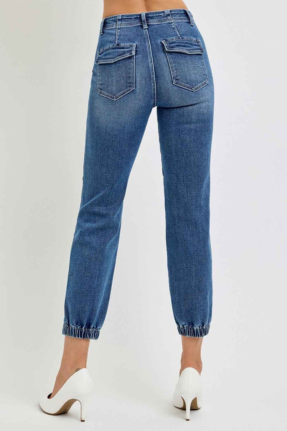 RISEN High Rise Ankle Jeans