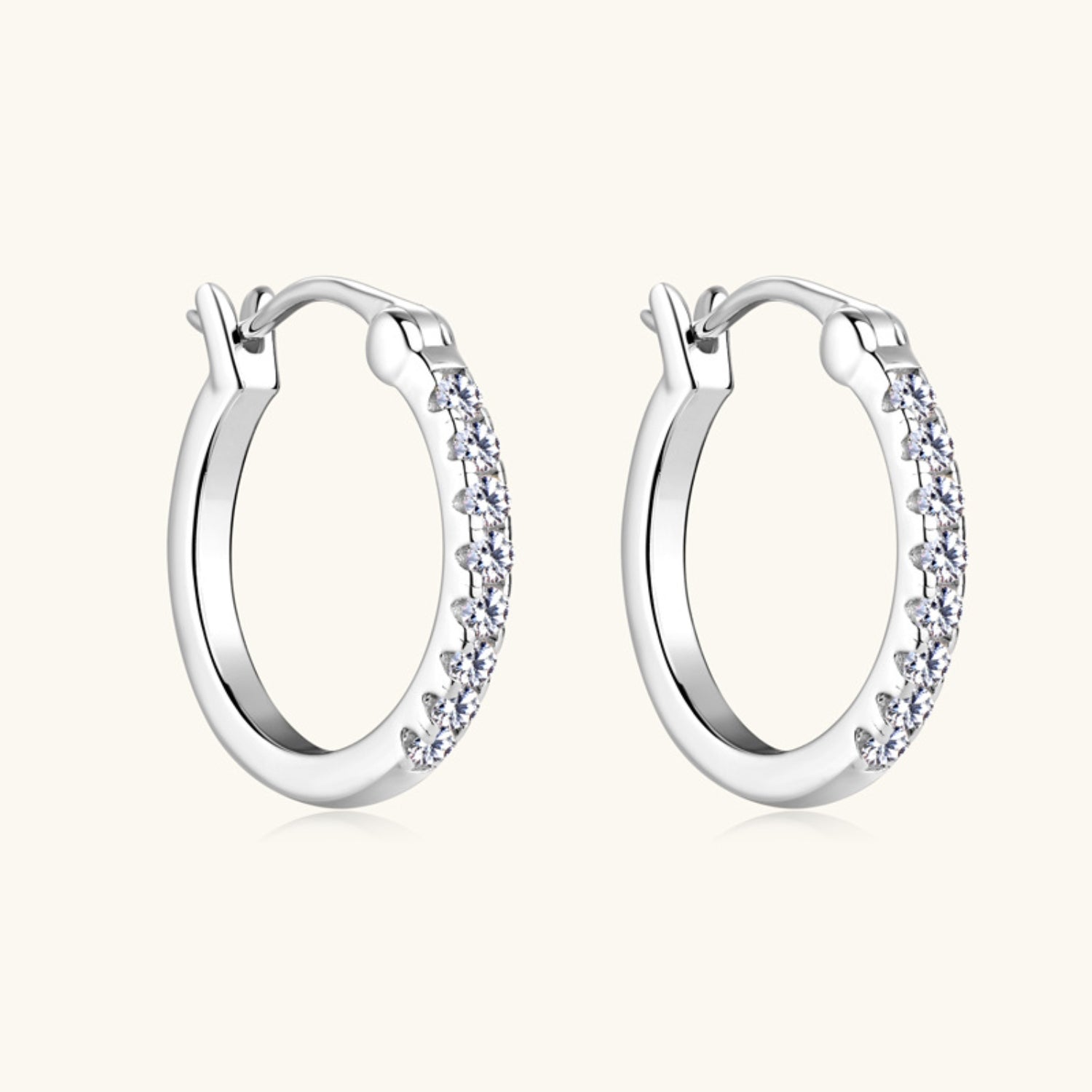 Pure Sterling Silver Sparkala™ Huggie Earrings