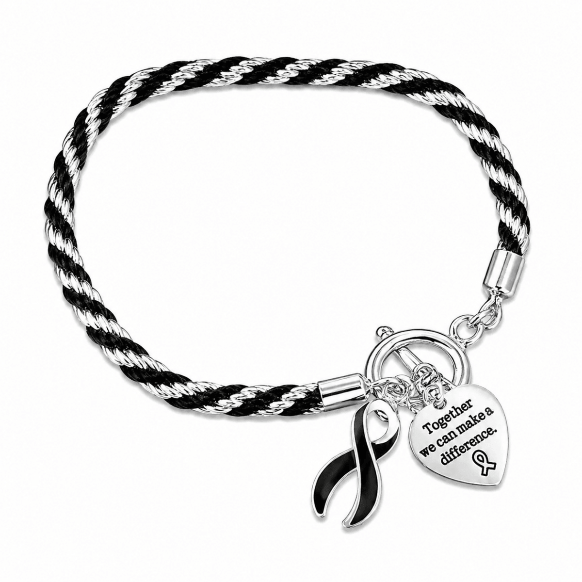 Rope Style Black Ribbon Bracelets