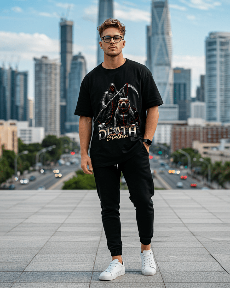 G West Death Stalken Oversized T-Shirt Mens