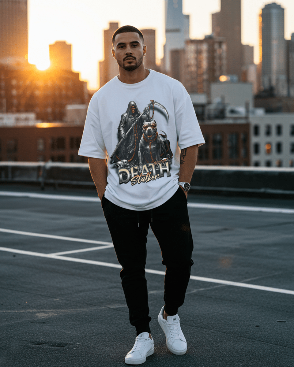 G West Death Stalken Oversized T-Shirt Mens
