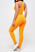 Golden Goddess Scrunch Butt Leggings and Sports Bra Set