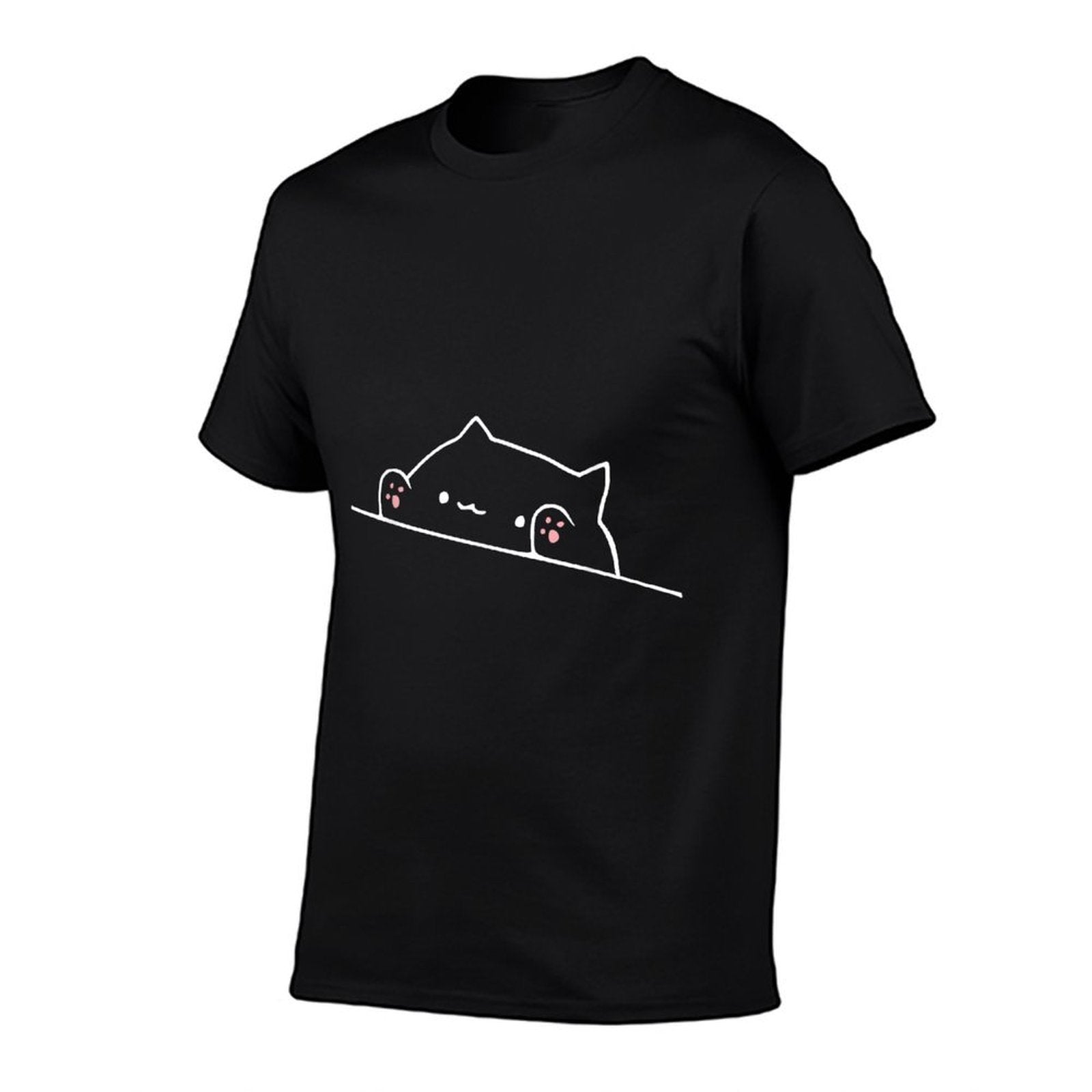 Bongo Cat Shirt  Rolled Sleeves T-Shirt