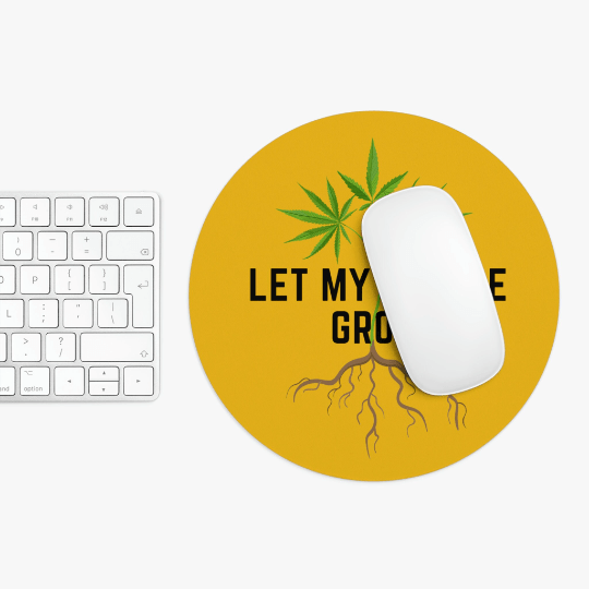 Let My People Grow Yellow Mousepad