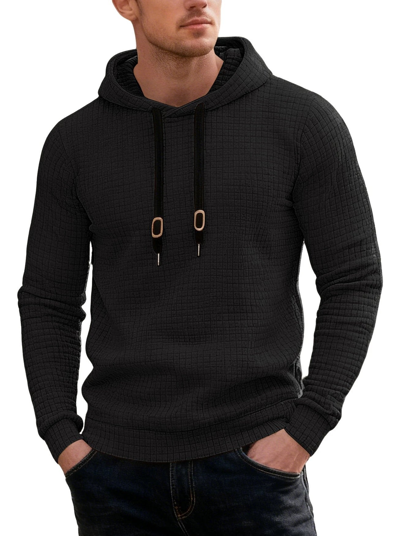 Men's Casual Long-sleeved Hooded Sweatshirt