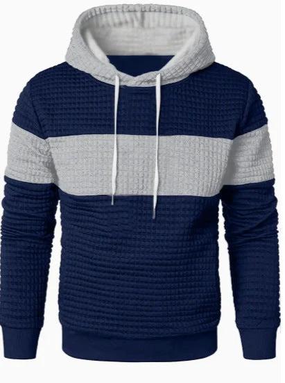 Men's Hooded Long-sleeved Sweater w/ Drawstring