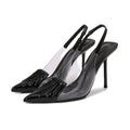 Women's Pointed Toe Stiletto Heels | Transparent Patent Leather High Heels
