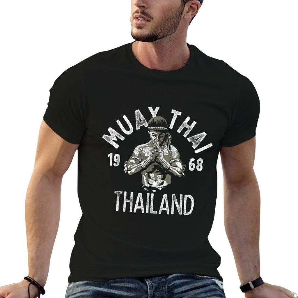 Muay Thai Thailand Vintage Tiger Fighter Training Gift  Classic T-Shirt