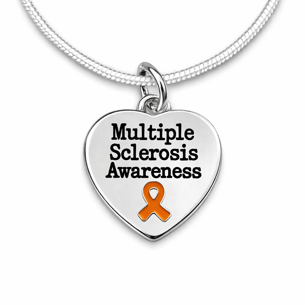 Multiple Sclerosis Heart Necklaces