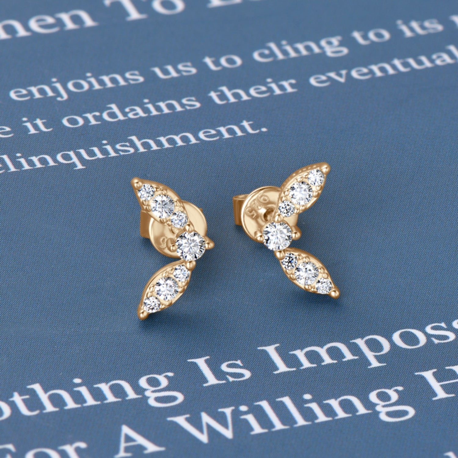Sparkala™ Platinum-Plated Pure Sterling Silver Stud Earrings